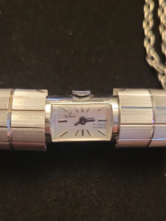 1960's Sliding Pendant Watch Rene Rochard RARE - Picture 5 of 12